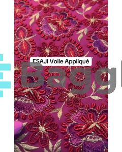 SV28- VOILE APPLIQUE-ESAJI