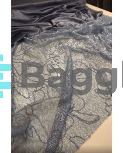 BG 23 - ASH BLUE MESH LACE - KURDI