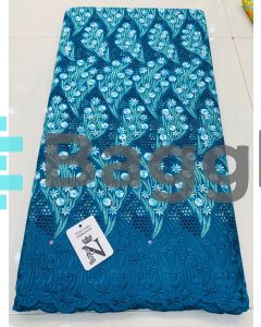 SWISS LACE - TEAL/TURQUOISE - NAVYA GALERIE 