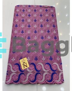 SWISS LACE - PINK/BLUE - NAVYA GALERIE